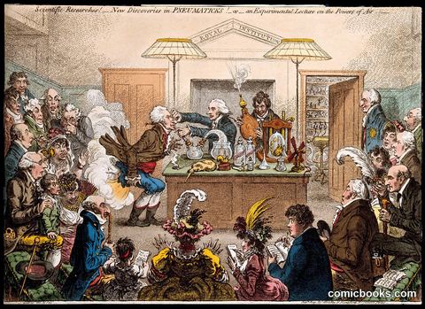 Scientific Researches! — New Discoveries in Pneumaticks! — or — an Experimental Lecture on the Powers of Air