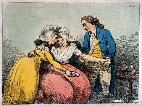 A Surgeon Bleeding a Young Woman