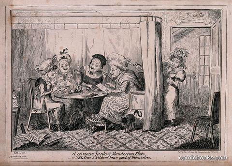 A Curious Junto of Slandering Elves, or Ladies Seldom Hear Good of Themselves
