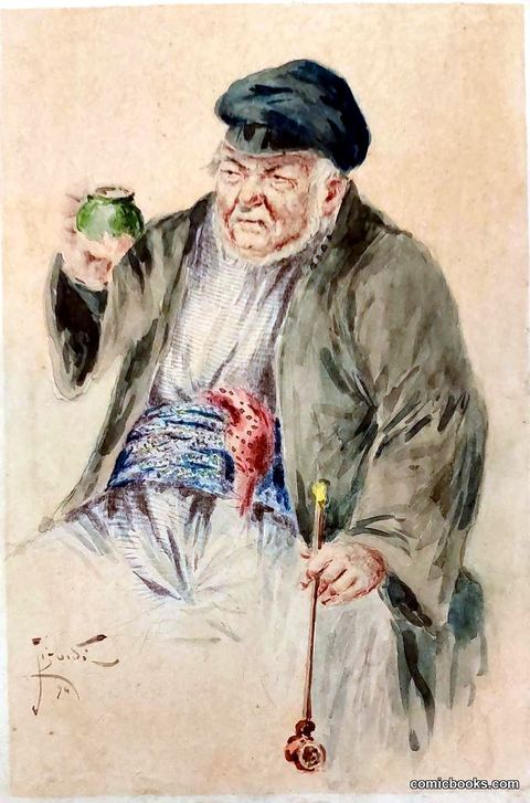 Old Man with Green Jug