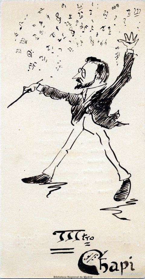 Caricature from a Banquet Menu for Spanish Playwrights, 1899