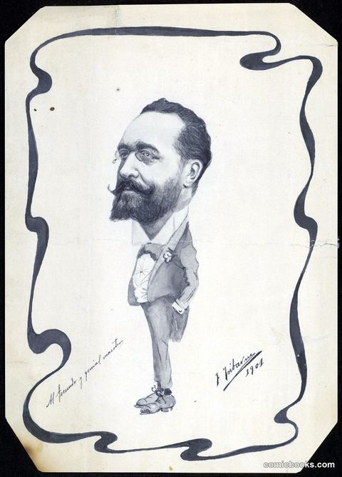 Portrait Caricature of a Bearded Gentleman