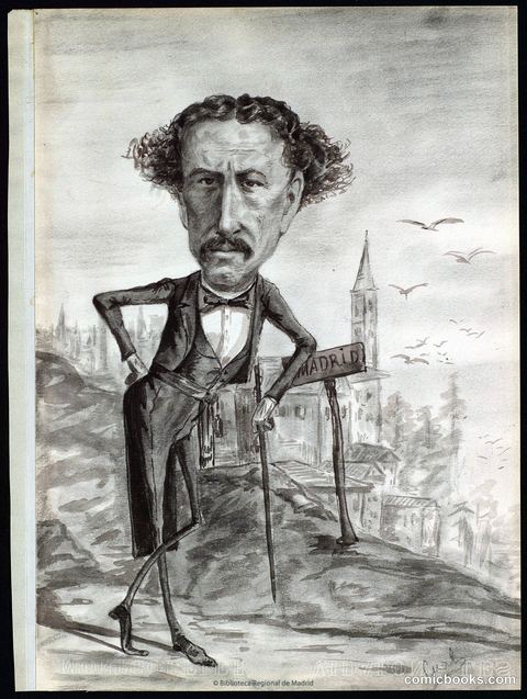 Political Caricature of a Spanish Figure