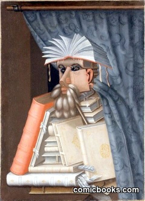 Portrait Caricature of a Librarian (possibly Wolfgang Lazius)