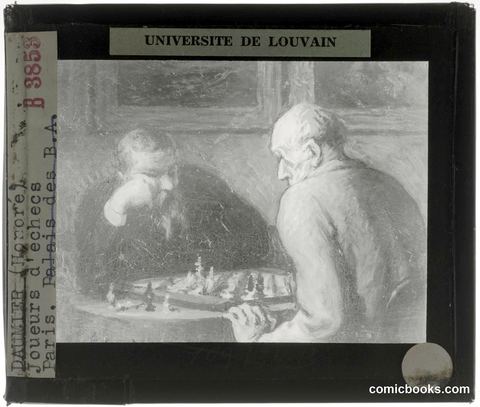 Honoré Daumier, *Les Joueurs d'échecs* (The Chess Players)