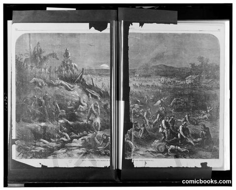 After the Battle — The Rebels in Possession of the Field