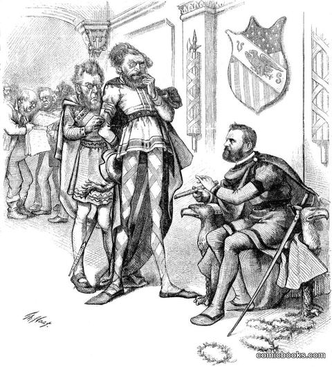 Grant asks Schurz to play on a Flute