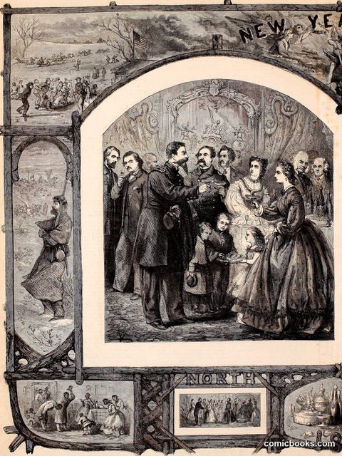 New Year's in the North — Harper's Weekly Cover, January 2, 1864