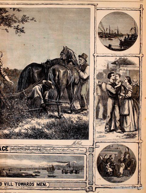 "Peace — Good Will Towards Men," Harper's Weekly, July 8, 1865