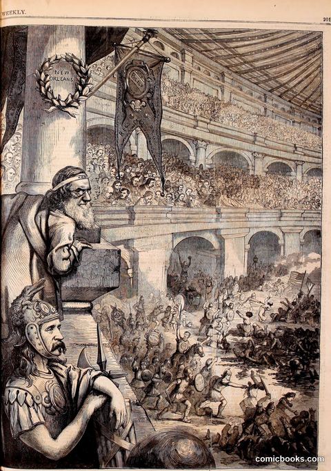 Amphitheatrum Johnsonianum — Massacre of the Innocents at New Orleans, July 30, 1866