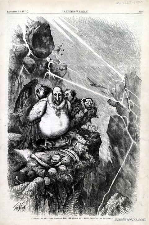 A Group of Vultures Waiting for the Storm to "Blow Over" — "Let Us Prey"