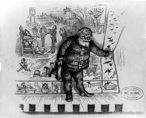 Santa Claus on Stage, 1890
