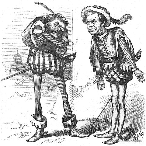 Schurz and Trumbull as Richard III and Gloucester