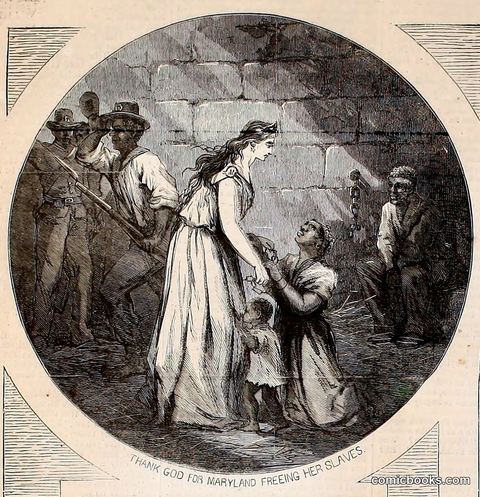 "Thank God for Maryland Freeing Her Slaves" — from *Thanksgiving Day, November 24, 1864*