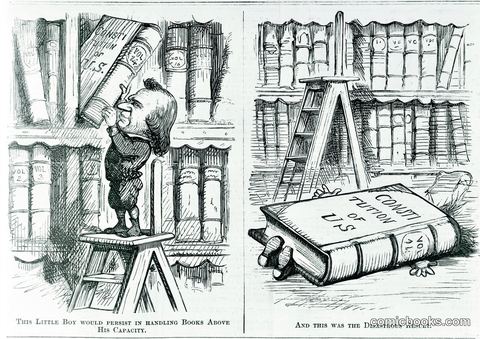 "This Little Boy Would Persist in Handling Books Above His Capacity"