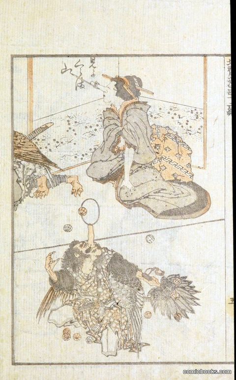 Hokusai Manga — a sketchbook plate