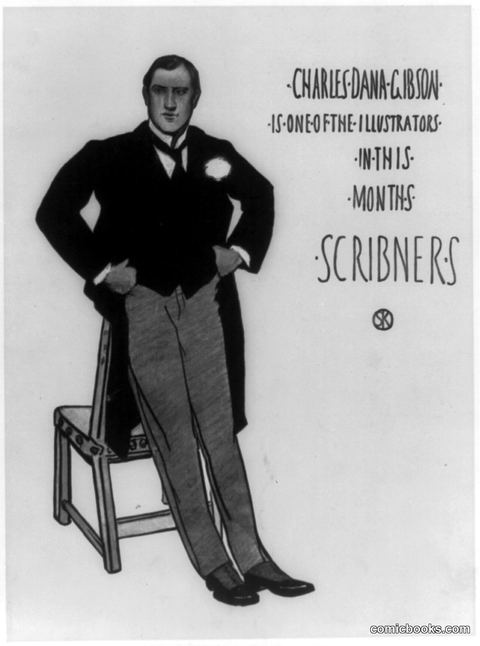 Charles Dana Gibson Is One of the Illustrators in This Month's Scribners