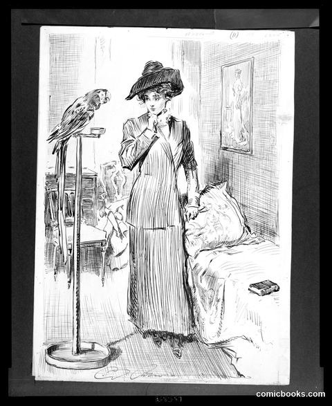 Rita was not at home when Valerie came into their little apartment: the parrot greeted her, shrieking from his perch