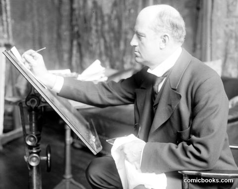 Charles Dana Gibson at the Drawing Board