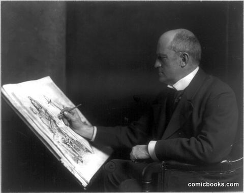 Charles Dana Gibson at the Drawing Board