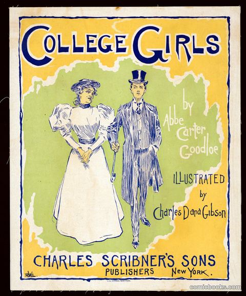 College Girls — Book Poster for Abbe Carter Goodloe, Illustrated by Charles Dana Gibson