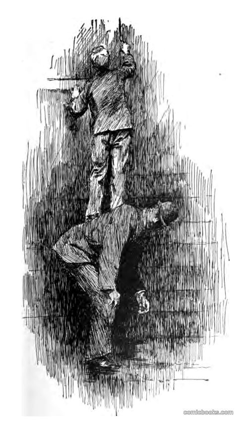 "Gallegher Stood Upon His Shoulders" — Illustration for *Gallegher and Other Stories*
