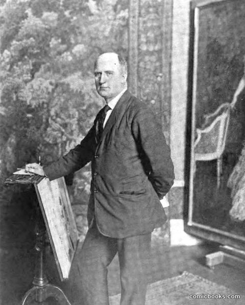 Charles Dana Gibson in His Studio