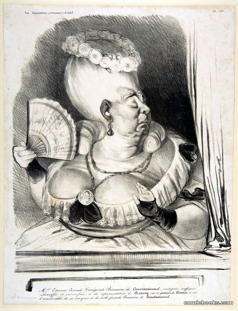 Caricature of *Le Constitutionnel*
