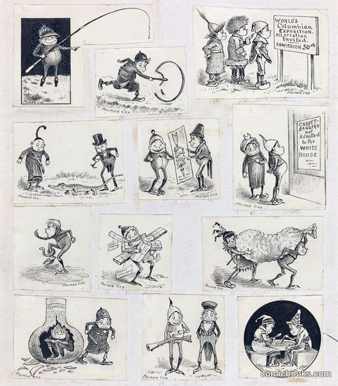 Sheet of Brownie Drawings