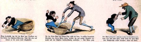 Münchener Bilderbogen: The Misadventures of Little Pepi (Plate 2 of 4)