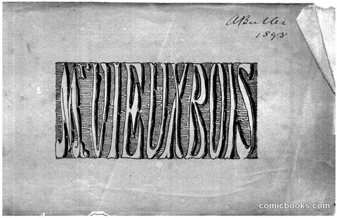 Les Amours de Monsieur Vieux Bois — Title Page