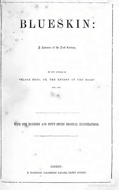 Black Bess; or, The Knight of the Road — A Tale of the Good Old Times
