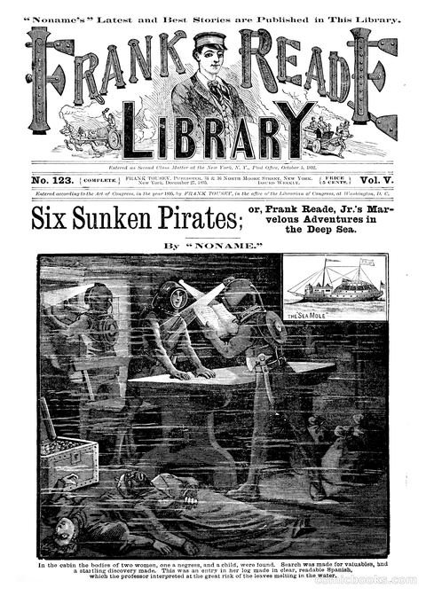 Frank Reade Library: Six Sunken Pirates