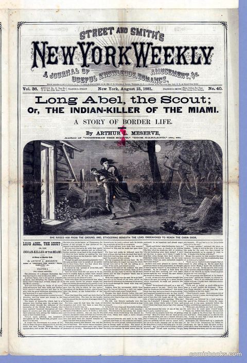 Street & Smith's New York Weekly: Long Abel, the Scout