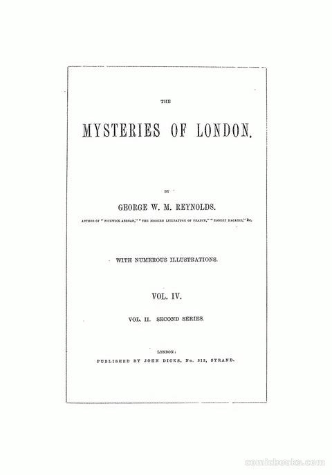 The Mysteries of London, Vol. IV