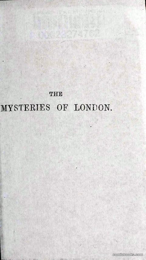 The Mysteries of London; or, Revelations of the British Metropolis