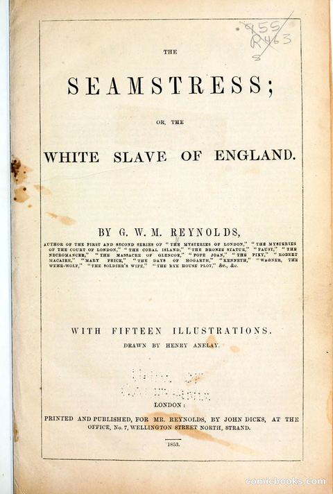 The Seamstress; or, The White Slave of England
