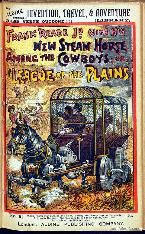 Frank Reade, Jr., With His New Steam Horse Among The Cowboys; Or, The League Of The Plains