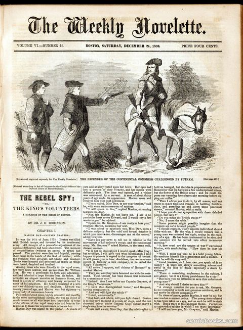 The Weekly Novelette: 'The Rebel Spy; or, The King's Volunteers'