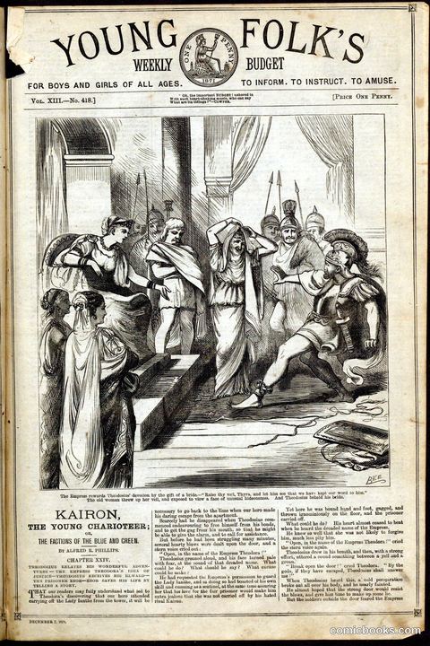 Young Folk's Weekly Budget: 'Kairon, the Young Charioteer'