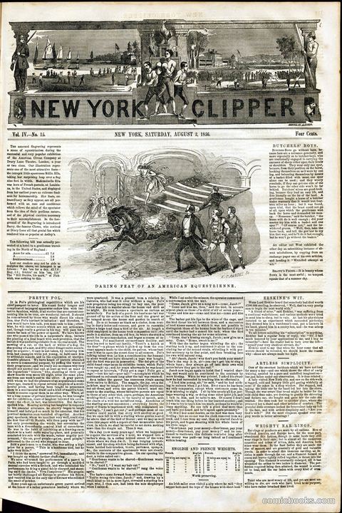 New York Clipper, Volume IV, No. 15