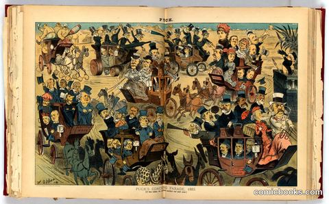 Puck's Coaching Parade, 1883