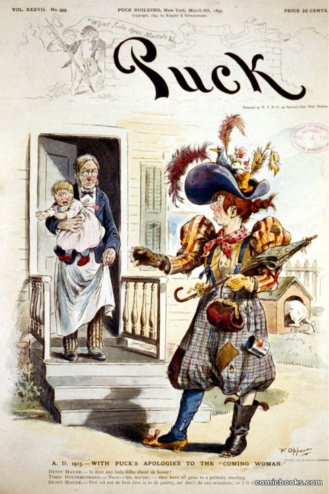 A.D. 1915 — With Puck's Apologies to the "Coming Woman"