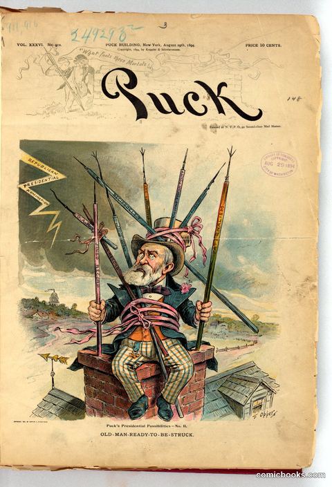 Puck's Presidential Possibilities No. II: Old-Man-Ready-to-Be-Struck
