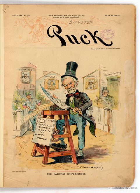 Puck's Presidential Possibilities No. I: The National Knife-Grinder