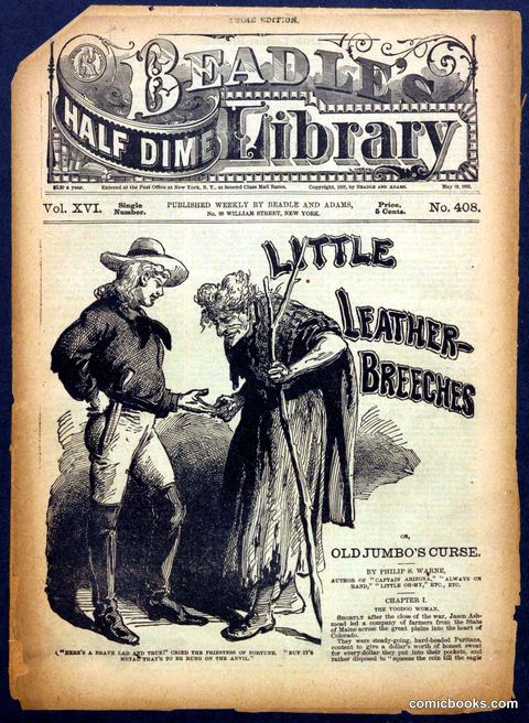 Beadle's Half Dime Library, No. 408