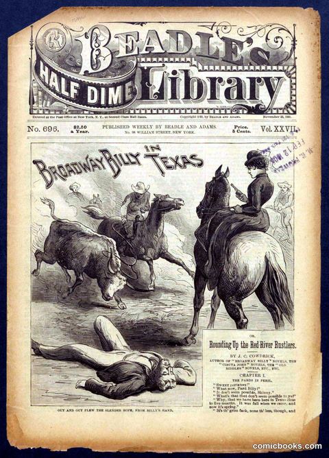 Beadle's Half Dime Library No. 696