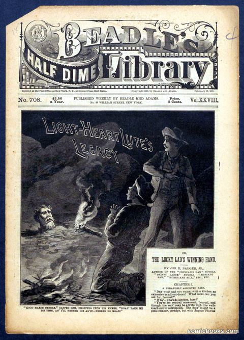 Beadle's Half Dime Library, No. 708