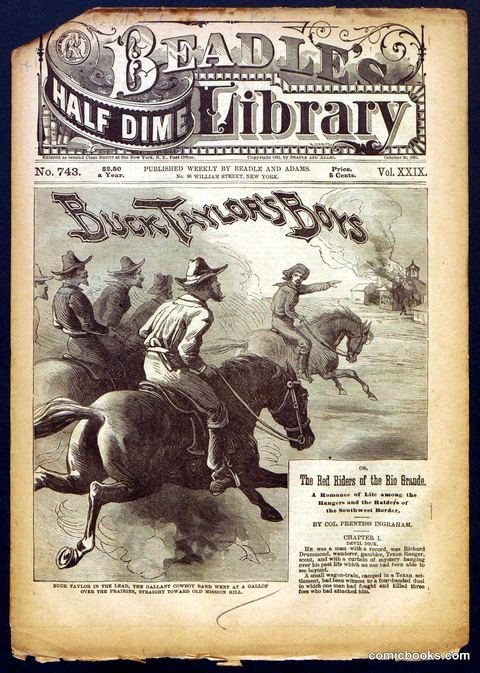 Beadle's Half Dime Library, No. 743