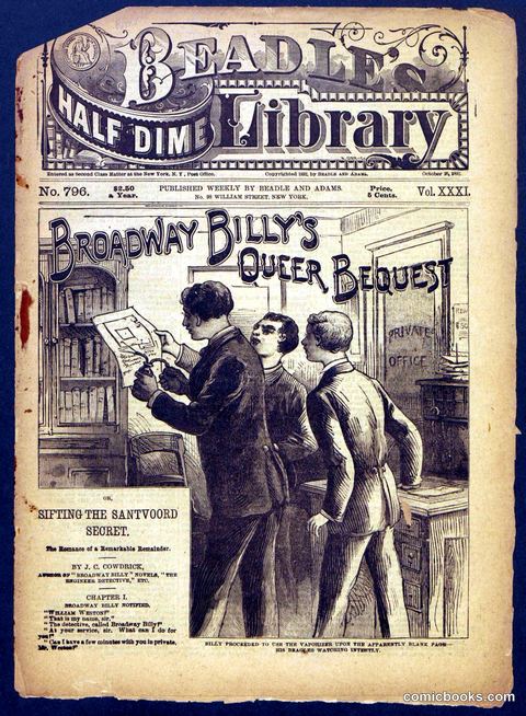 Beadle's Half Dime Library, No. 796